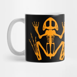 Frog Skeleton (Orange) Mug